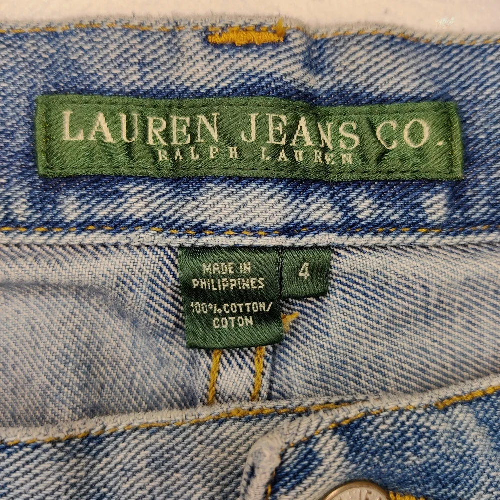 Lauren Jeans Co./Ralph Lauren Straight Leg Denim Jeans - Picture 3 of 3